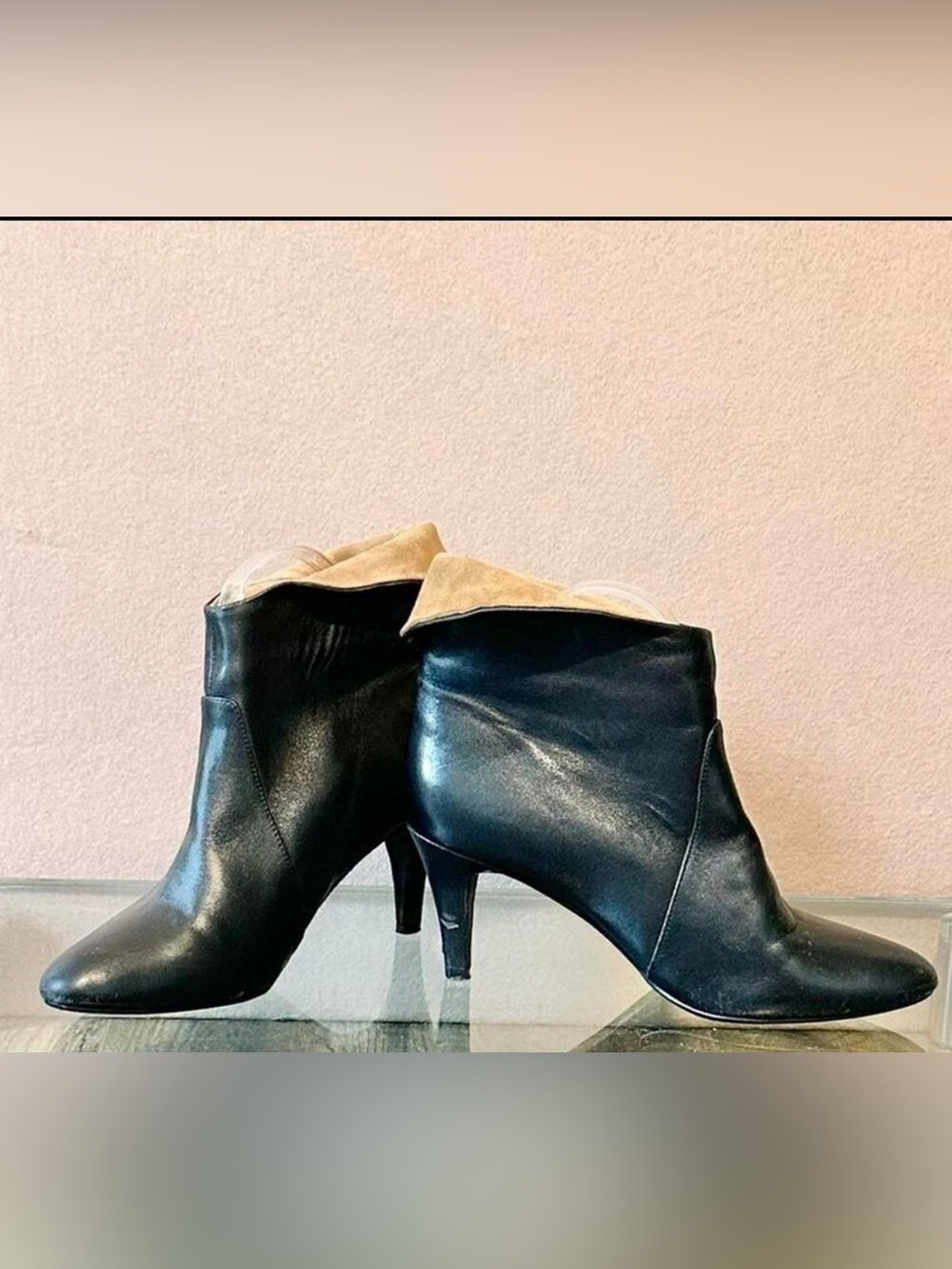 Jeffrey campbell ankle boots Sonika women 7 fold-over bikercore chic refined
